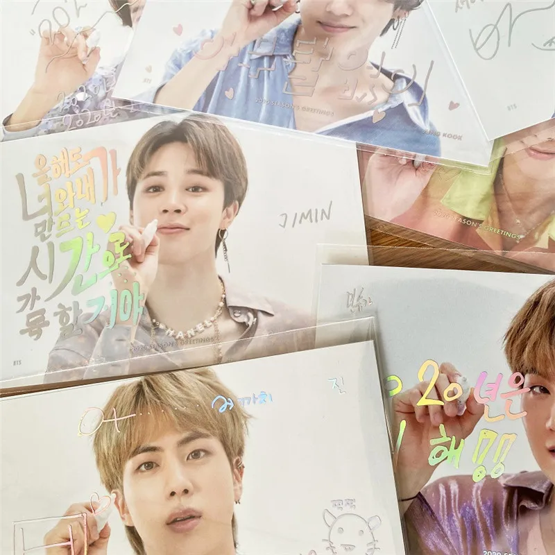Поздравительные открытки сезона 2020 1 шт. V JIN RM SUGA JIMIN JUNGKOOK JHOPE Kpop 3D фотооткрытка