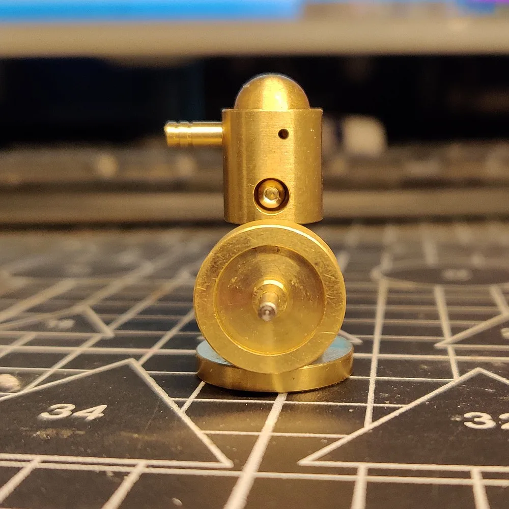 Латунная модель с паровым двигателем котел микро модельный паровой двигатель