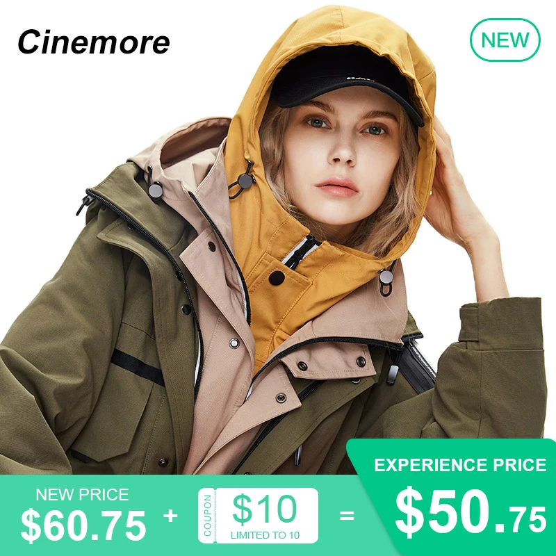 Cinemore 2020 осенний Новый Модный повседневный брендовый Женский Классический тренч