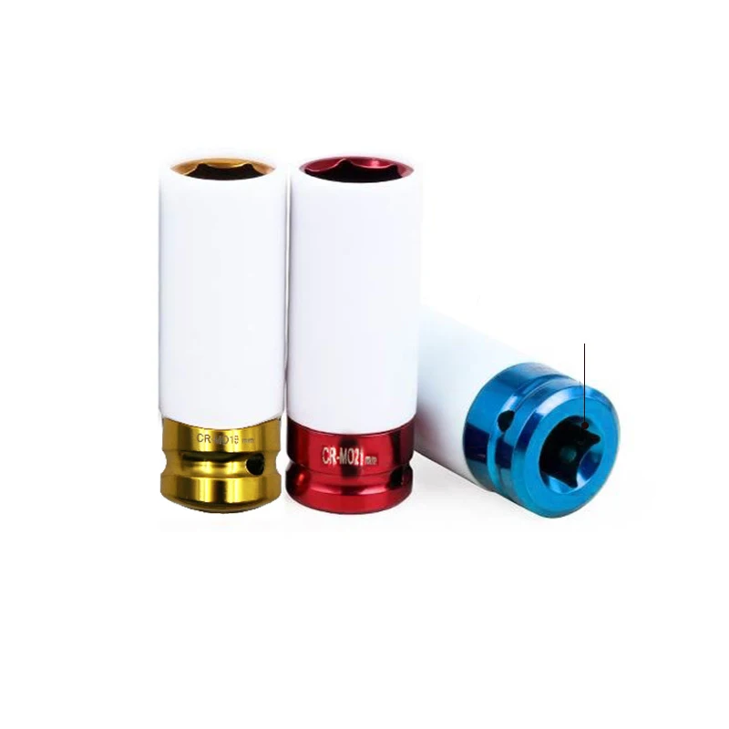 Прочный Новый 3 шт 17/19 / 21 мм защита шин втулка колеса Глубокий удар гайка розетки