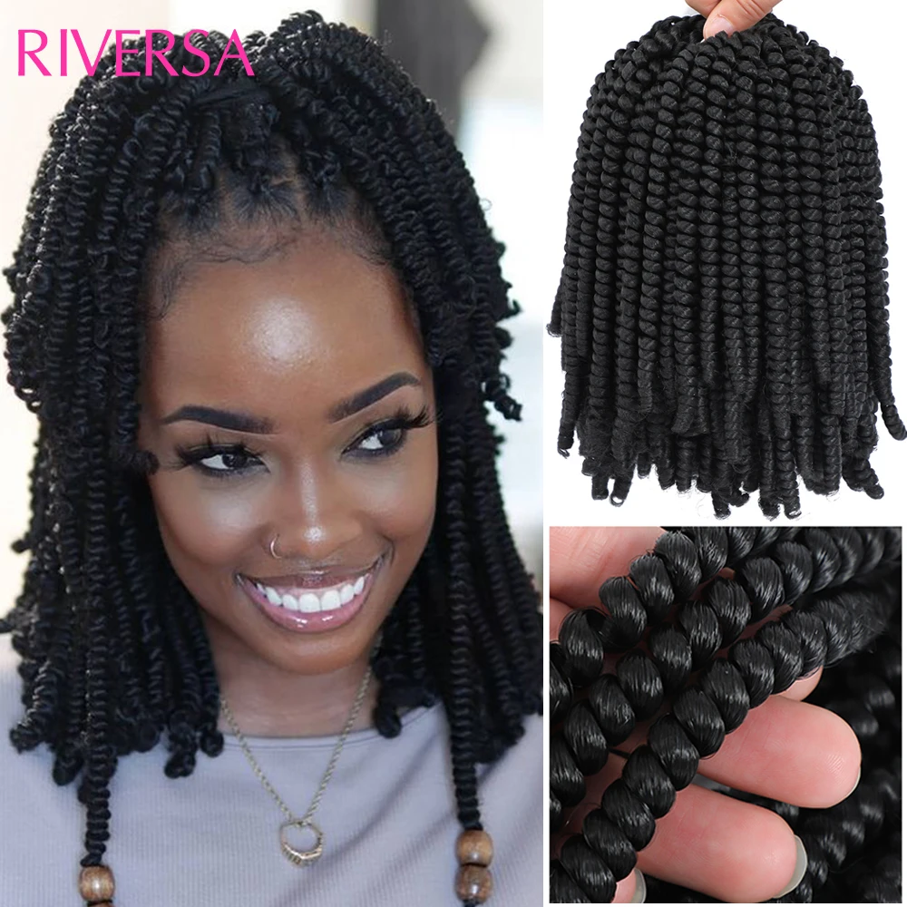 Spring Twist Crochet Hair 1B 30 613 Blond 350# Soft Braiding Bomb Curly Hair Extensions Synthetic Afro Fluffy Braids Curly Hair