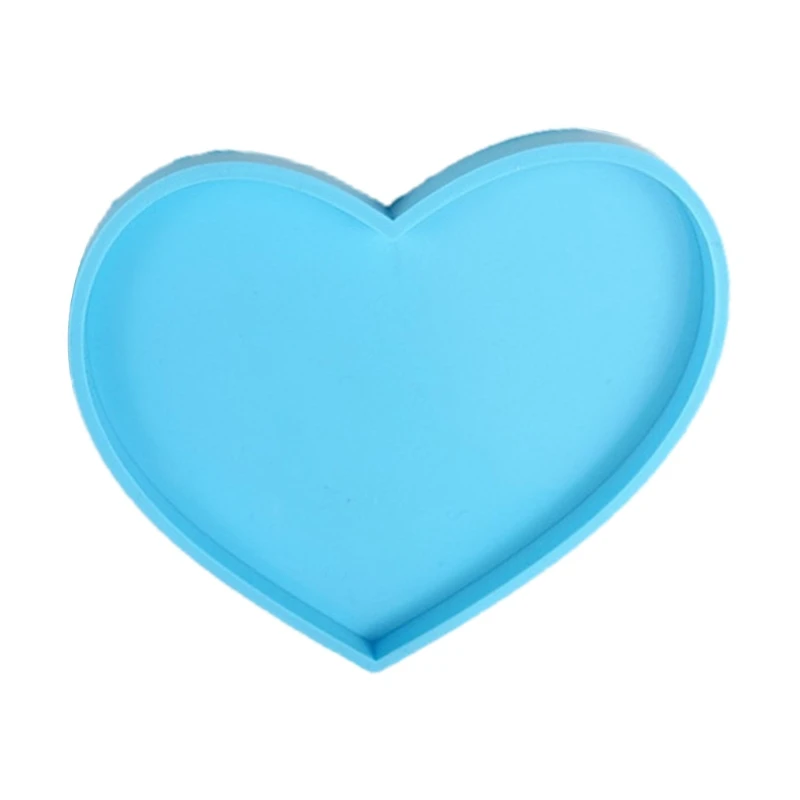 

Heart Shape Coaster Epoxy Resin Mold Cup Mat Pad Silicone Mould DIY Crafts Tool
