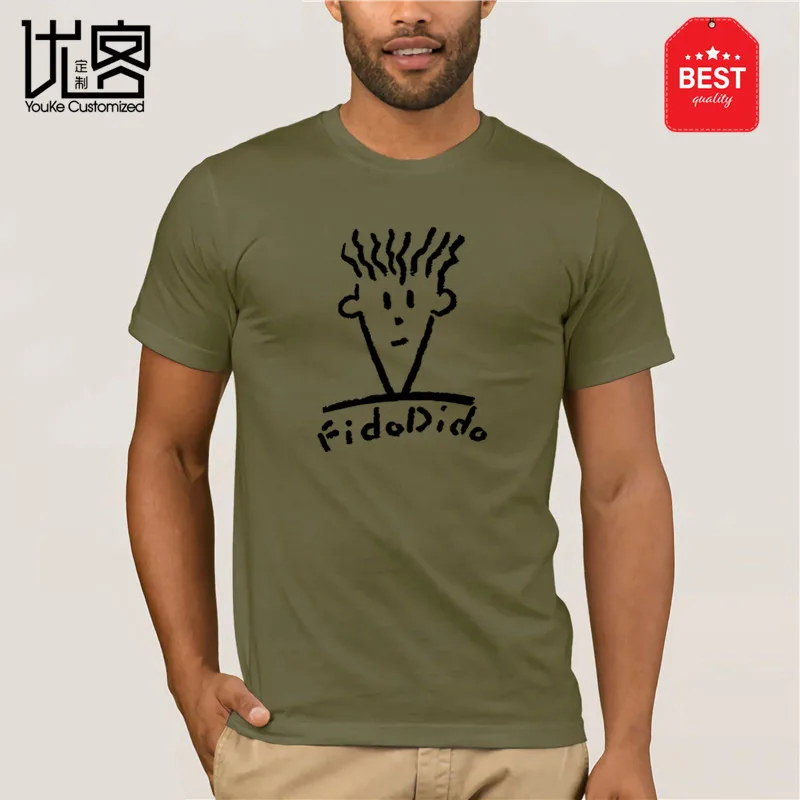 2019 летние Стиль футболка Fido Dido поп пить брендовая одежда для мужчин | Мужская