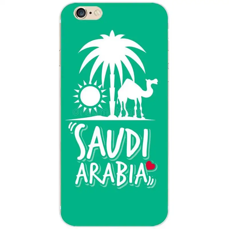 Saudi Arabia National Flag Emblem TPU Soft Silicone Phone Case for iPhone 6 7 8 S XR X Plus 11 Pro Max Cover |
