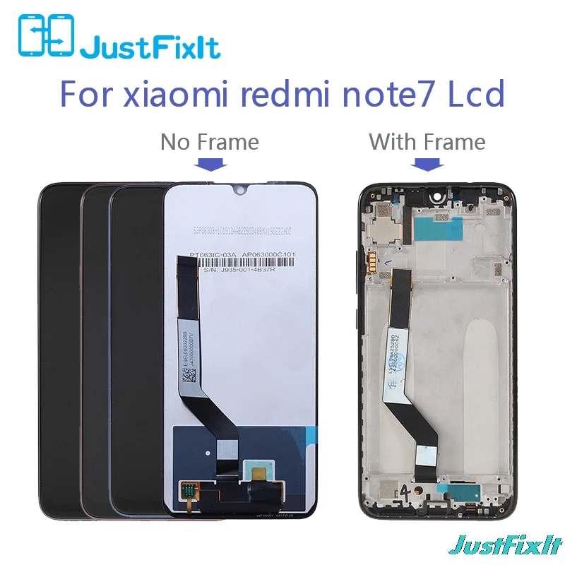 For Xiaomi Redmi Note 7 LCD Display With Frame Touch Screen Digitizer LCD Display Redmi Note7 Repair Parts