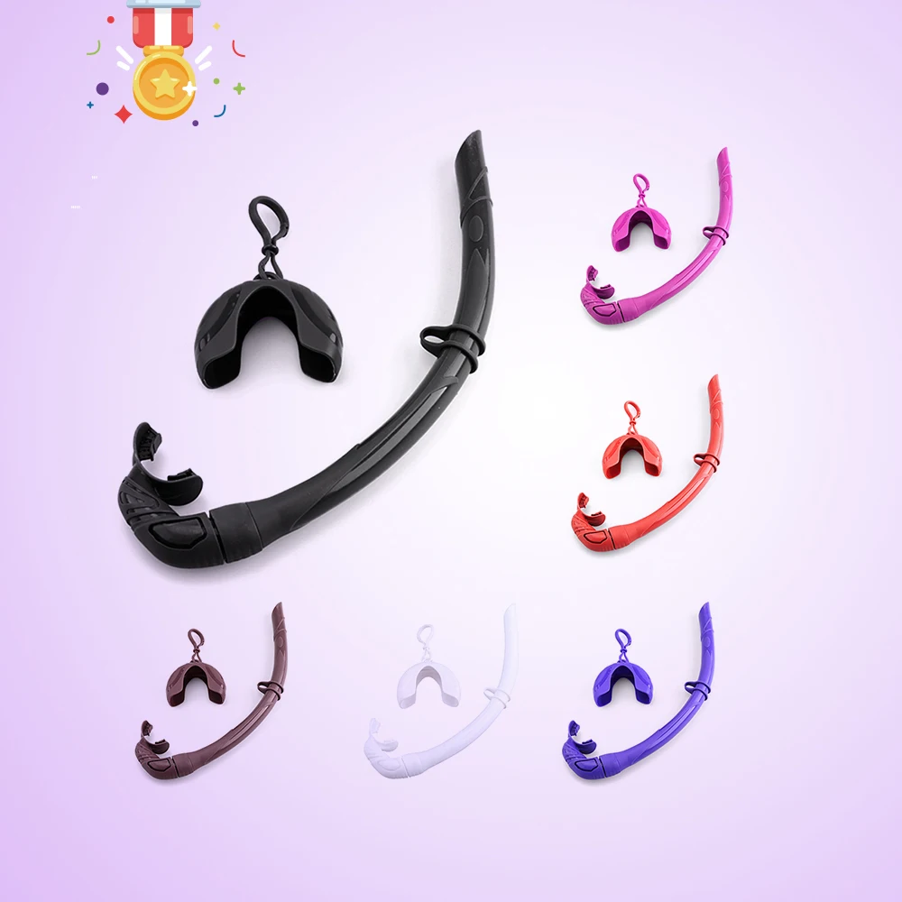 Силиконовая складная трубка для подводного плавания с компактным футляром