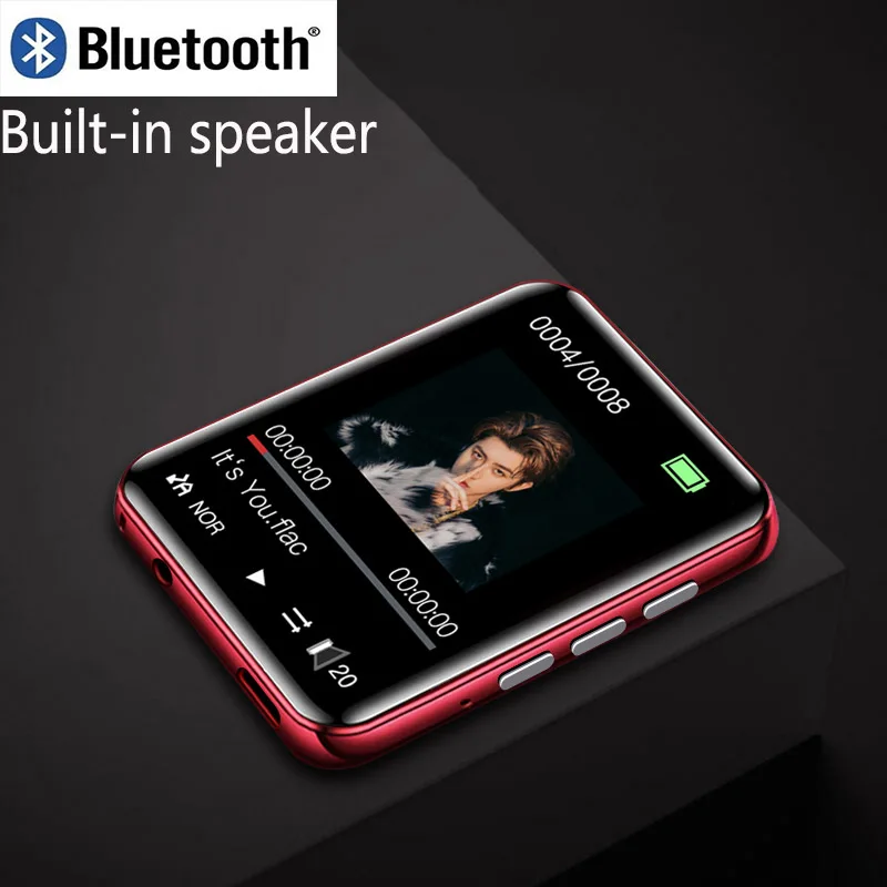 Мини mp3 плеер Ruizu M4 с Bluetooth и встроенным динамиком полносенсорный экран