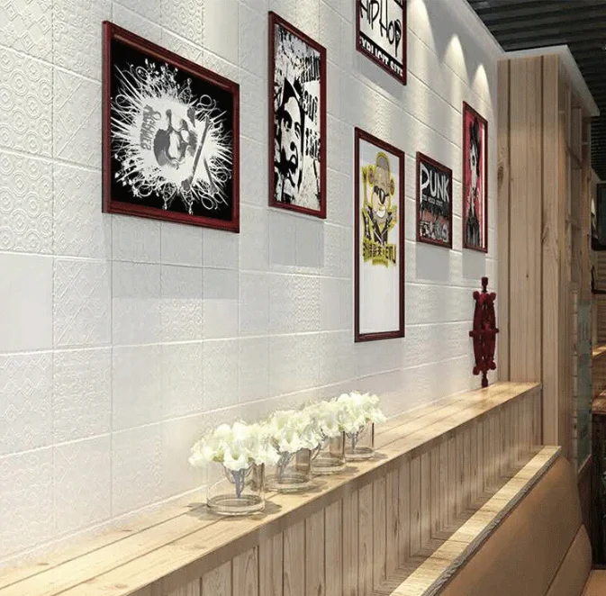 

3D Wall Stickers Imitation Brick Bedroom Decor Waterproof Self-adhesive Wallpaper For Living Room Kitchen TV Backdrop Decor