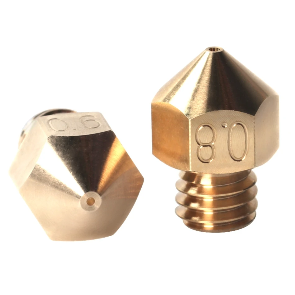 Латунные сопла MK8 высокого качества 4 шт. 0 2 6 8 для Micro Swiss hotend Creality CR 10 CR10 Ender 3 pro ANET 3D