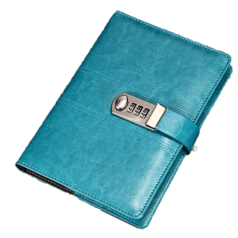 

RuiZe A5 leather notebook 2020 creative notebook planner agenda diary with lock personal note book soft cover stationery supply