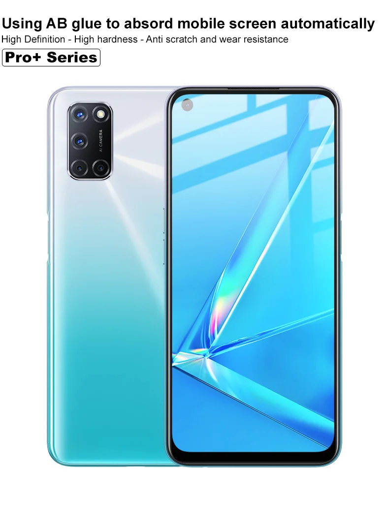 

Tempered Glass for OPPO Ace2/Ace 2 IMAK Pro+ Version Full Coverage Screen Protector Glass for OPPO A52