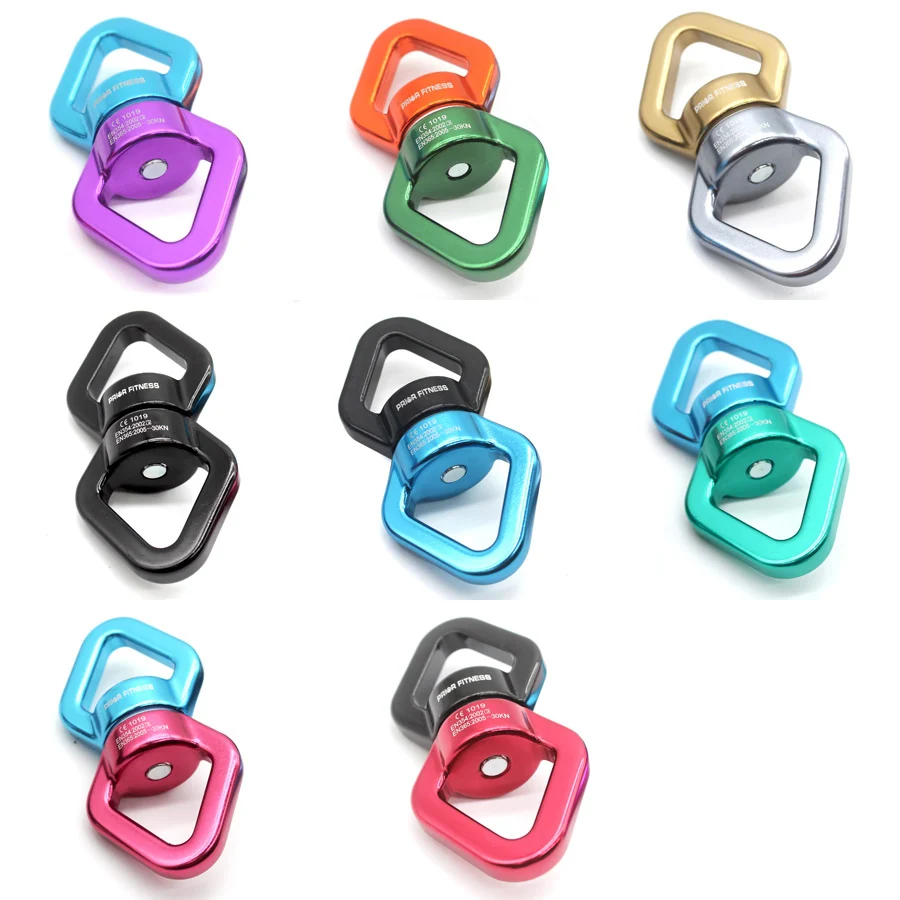 

30KN Swivel Yoga Accessories Universal Ring Gimbal Climbing Rotary Connector Rotational Hammock Spinner Rope Swivel