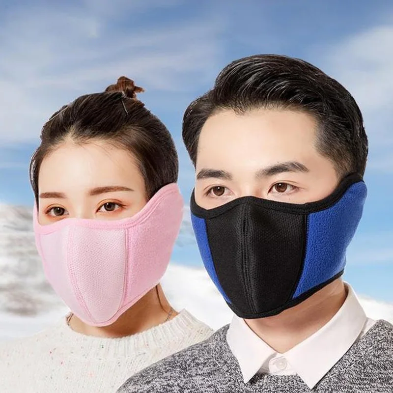 

Thermal Fleece Ear-Cover Neck Masks Winter Running Warmer Cycling Hiking Ski Sport Bandana Masks Snowboard Men Women Scarf