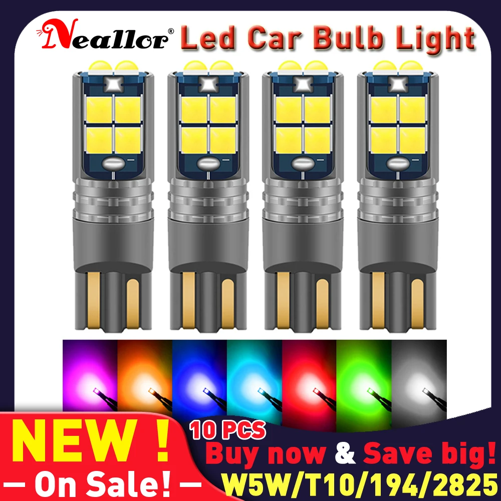 

T10 w5w Canbus внутренсветильник автомобиля 194 501 Led 3030SMD приборная лампа задний боковой резервный диодный фонарь купольный свет s без ошибок 12 в 6000K