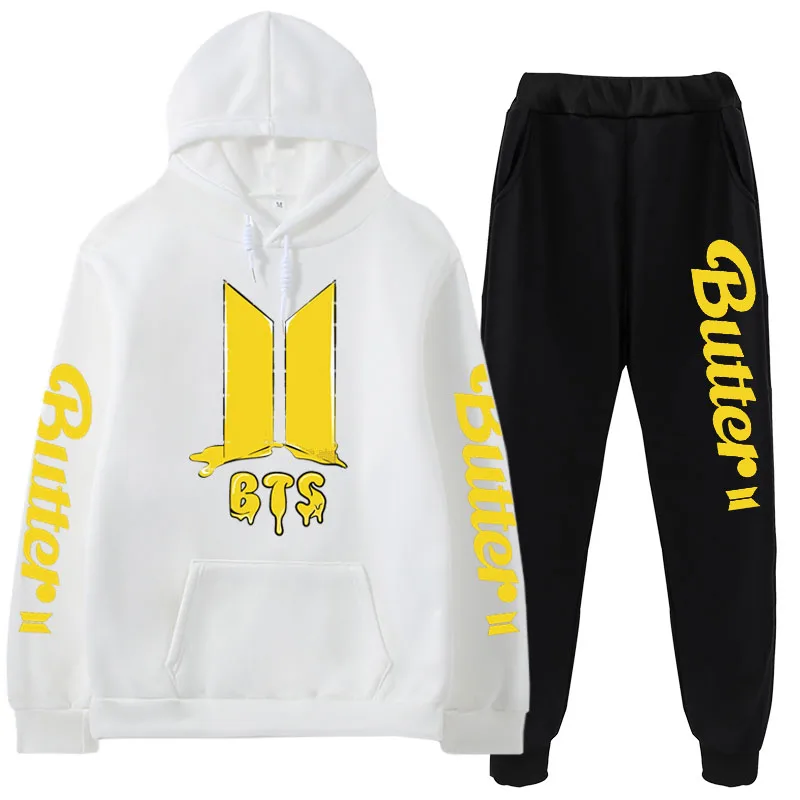 

Спортивный комплект bangtan для мальчиков из 2 предметов, свитшот, пуловер, штаны, костюм, тренировочные штаны, брюки, наряды, Одежда для танцев, ...