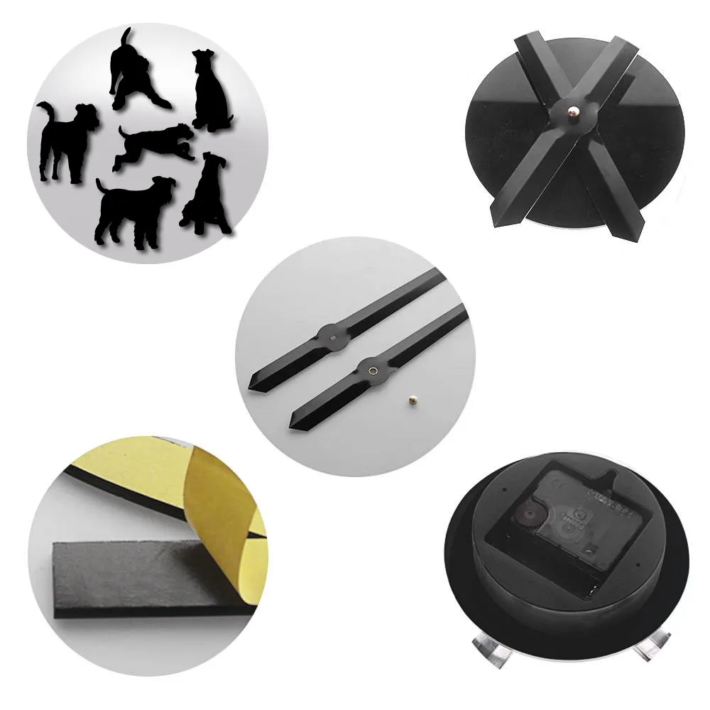 Часы Airedale Terrier настенные с фигурками собак и пород современные тихие самодельные