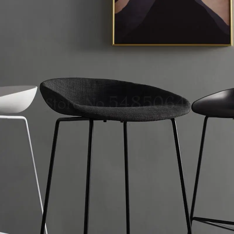 Скандинавский Дания минималистичный дизайн барный стул железные ножки