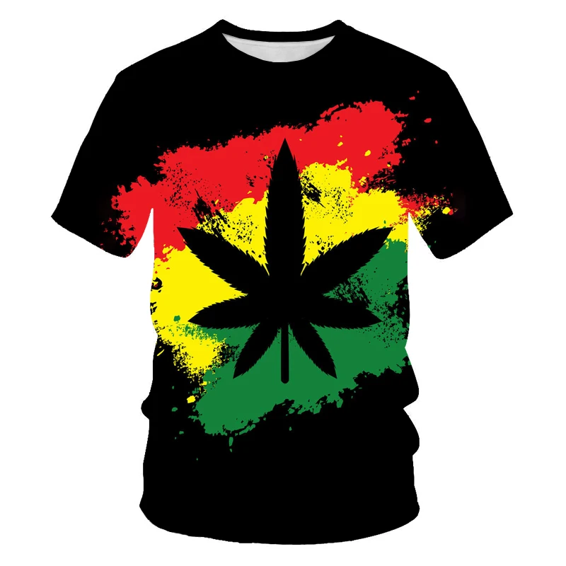 

2021 spring Summer hot sale 3D printed T-shirt theme landscape plant pattern cool street fashion short-sleeved 3DT shirt