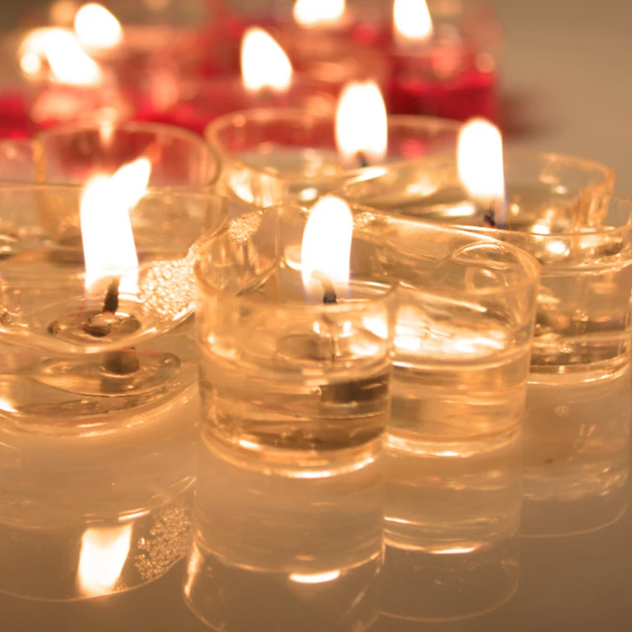 Креативные свечи в форме сердца Желейный воск розовые романтические гелевые