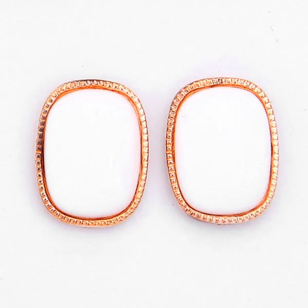 1 пара Модные женские милые шикарные розовые белые ювелирные изделия серьги