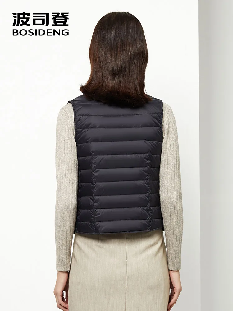BOSIDENG тонкий жилет 90% на утином пуху ультра светильник стройная фигура