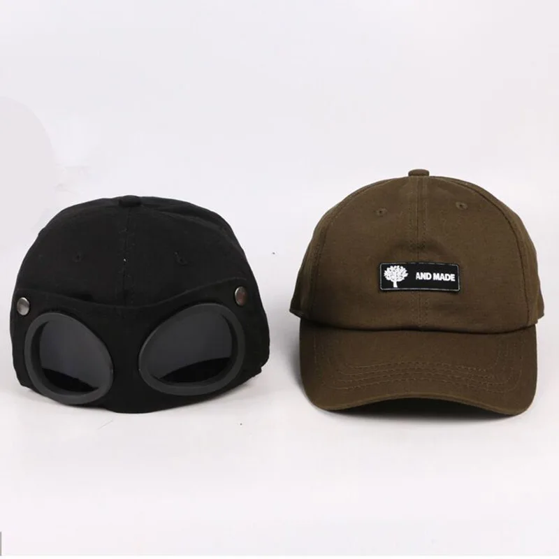 Новые очки пилота бейсбольная кепка sanpback Кепка для мальчиков и девочек в стиле хип-хоп ветрозащитная крутая Кепка gorros