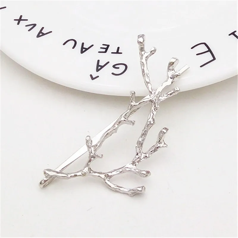 Retro Antlers Branches alloy Hair pins Side Clips Crystal Accessories Rim For Women Bows Headband -4 |