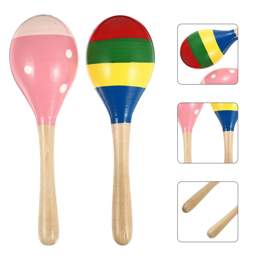 

2 шт. изысканные встряхивающие молотки полезные перкуссионные инструменты (случайный цвет)