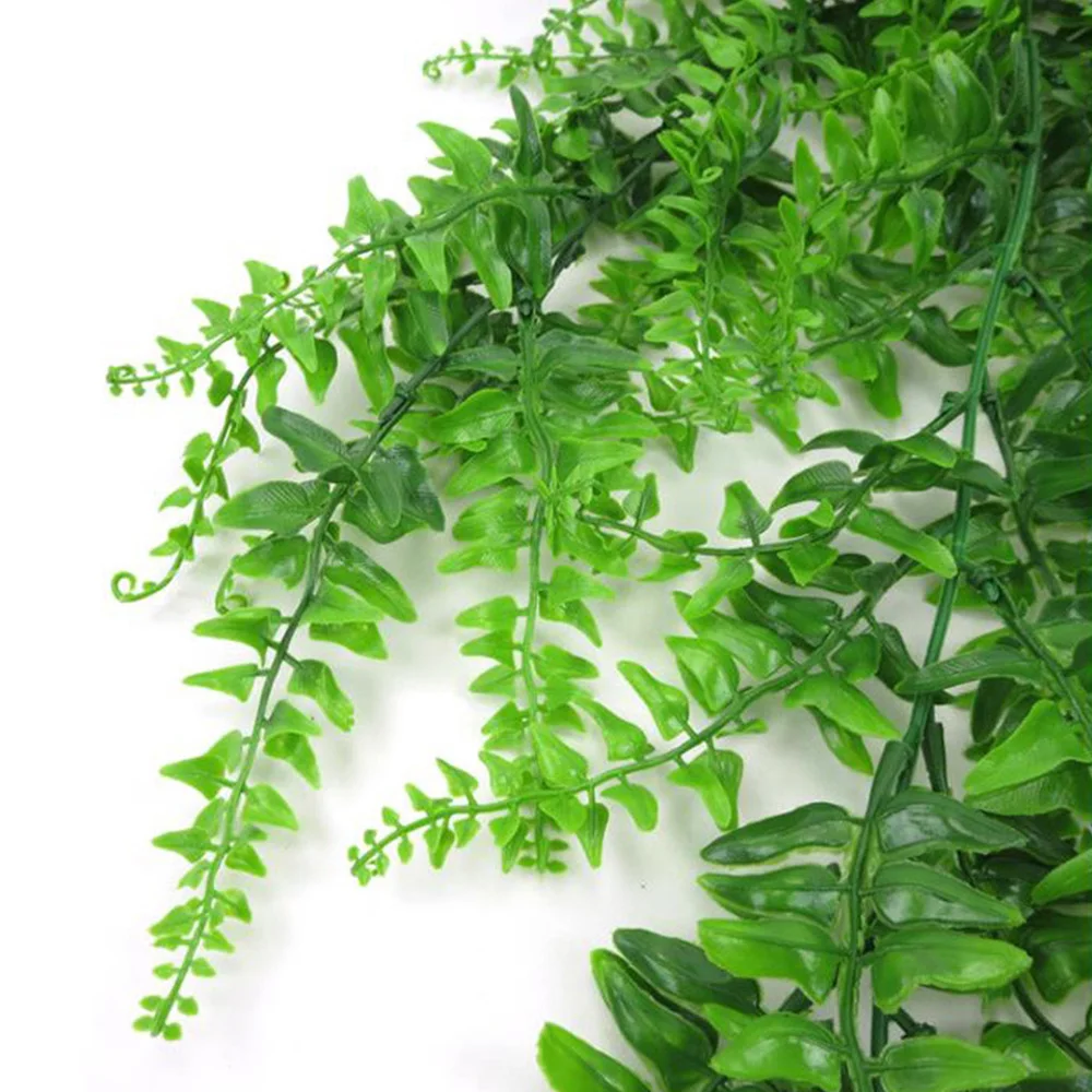 

2pcs Ivy Artificial Leaves Plastic Plant Vine Wall Hanging Garden Living Room Club Bar Decorated Fake Leaves Green Plant