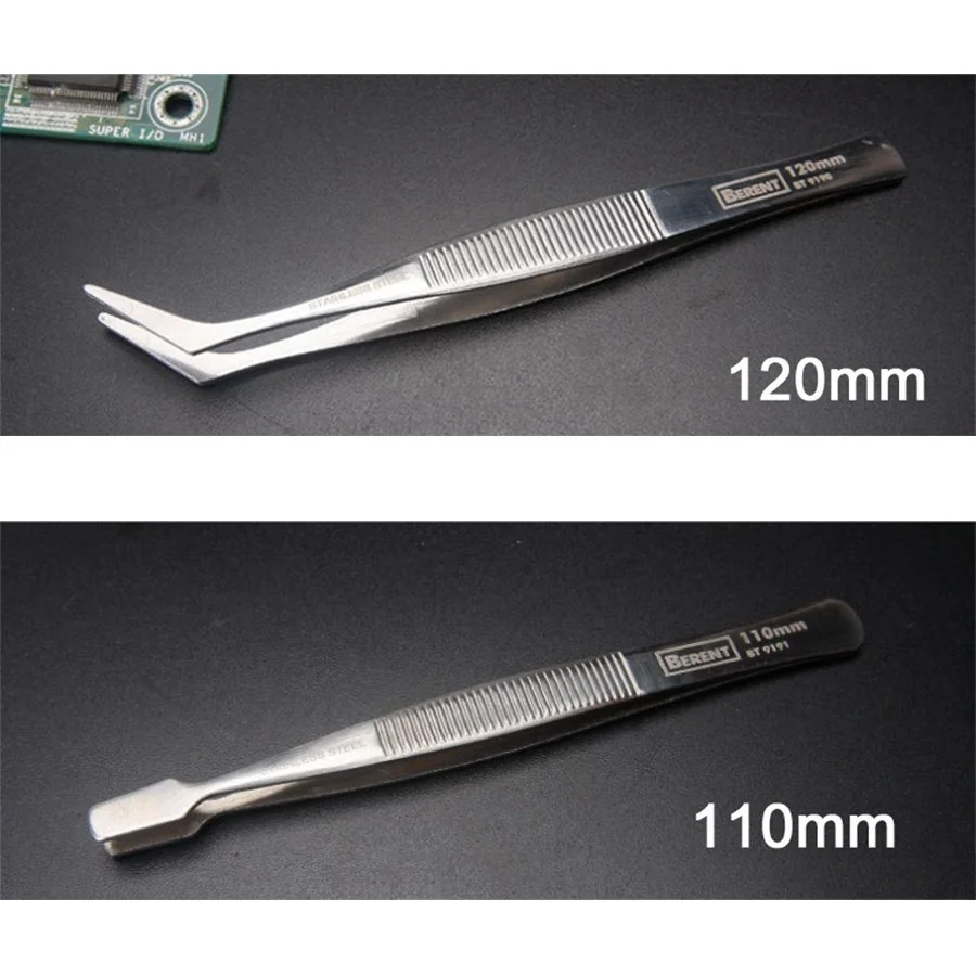 4 шт./компл. Пинцет из нержавеющей стали костюм прямой Изогнутый Рот точный