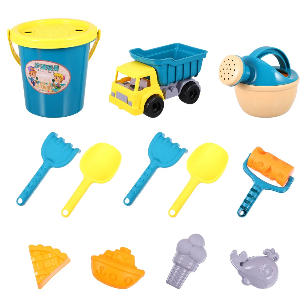 

13pcs/1 Set Kids Beach Toys Summer Sand Dredging Toys Beach Playset Kids Gift