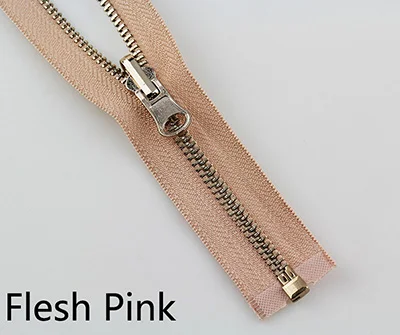 Flesh Pink Meetee 2 шт. 60-150 см 5# металлическая вращающаяся застежка-молния с открытым концом для пуховика двусторонняя молния голова пошив одежды «сделай сам» Аксессуары - Цвет: Flesh Pink
