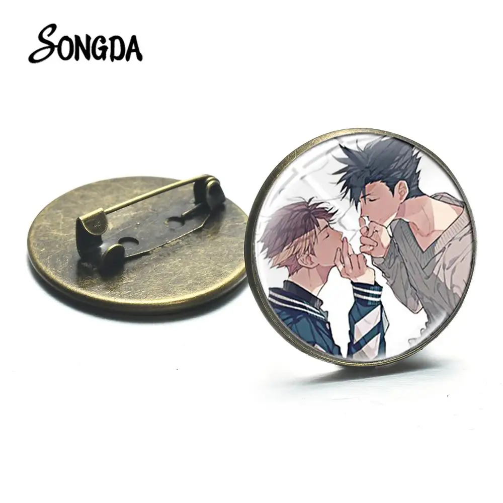 Манга Аниме Косплей Haikyuu! Брошь значки Hinata Shoyo Kageyama Tobio на лацкан подарок для