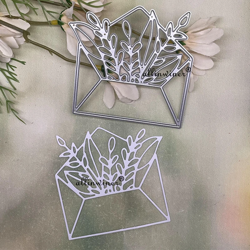 

Новинка конверт с изображением листьев металлическая высечка для скрапбукинга ремесленный шаблон