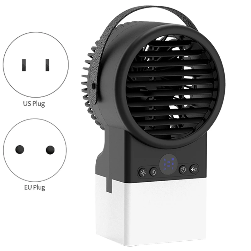 

Портативный вентилятор для кондиционера, персональный настольный вентилятор, увлажнитель воздуха с 3 скоростями, для дома, комнаты, офиса