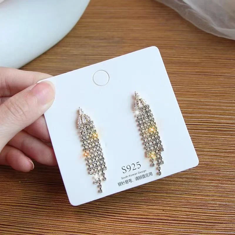 

S925 2021 Trend Geometric Earrings For Women Fashion Luxury Dangle Earring Temperament Cool Earrings Jewelry Accessories Gifts