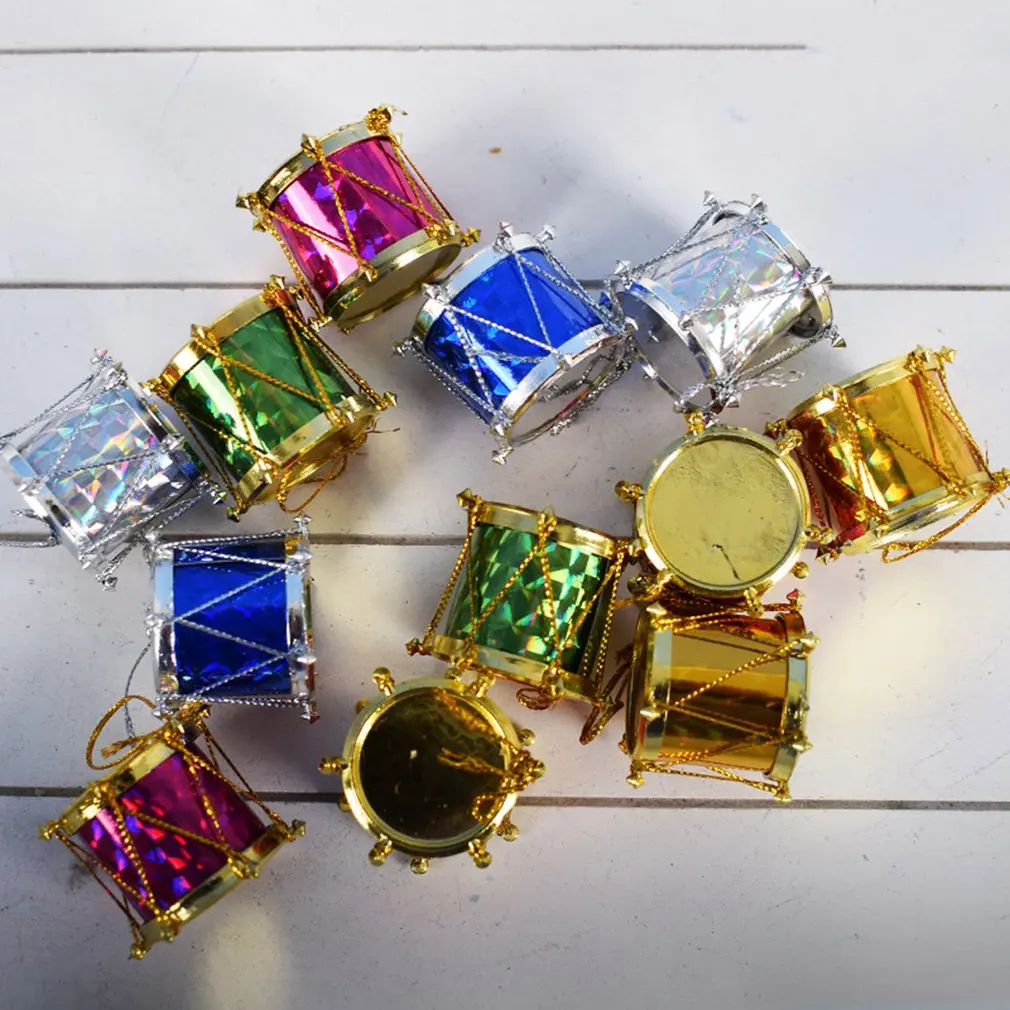 12 шт. новогодние барабанные шарики для украшения ёлки | Дом и сад