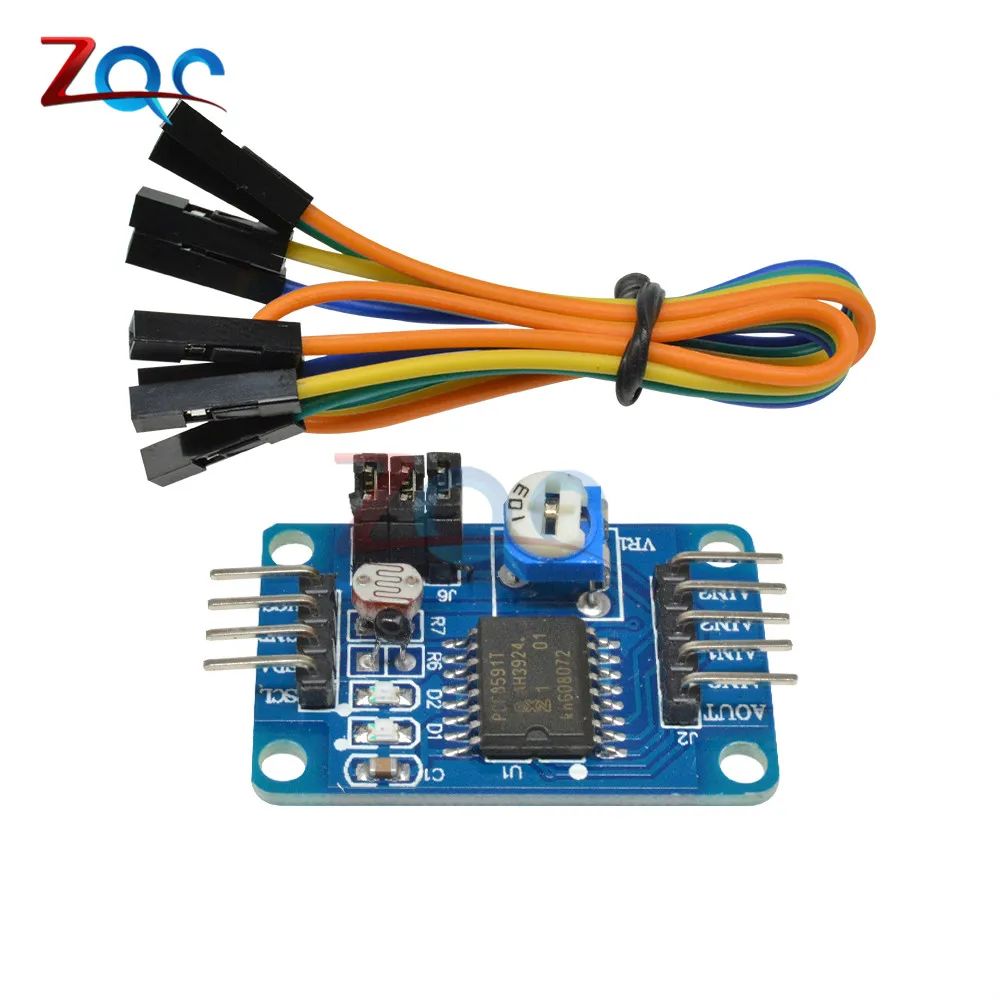 Преобразование аналогового сигнала в цифровой/аналоговой преобразователь PCF8591