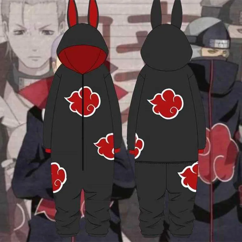 Костюм для косплея аниме Hokage Akatsuki зимний фланелевый плюшевый костюм унисекс
