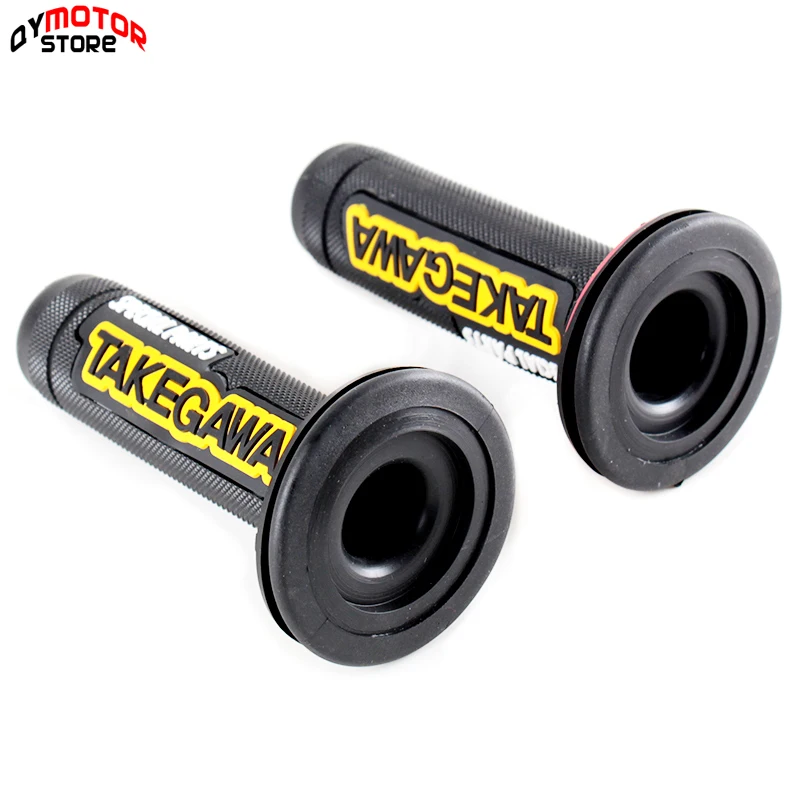 Черные желтые ручки для мотоцикла TAKEGAWA Высокое качество Dirt Pit Bike мотокросса 7/8