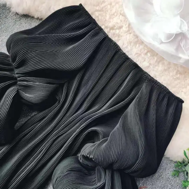 MUMUZI Сексуальная шифоновая блузка с открытыми плечами для женщин 2020 новый дизайн