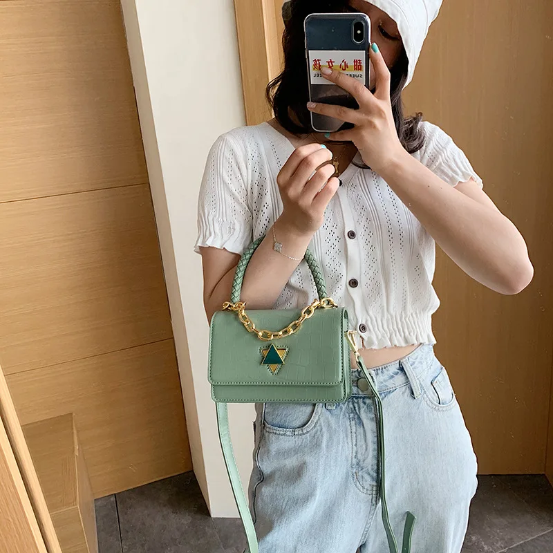 2020 Горячая Летняя женская сумка через плечо из искусственной кожи с украшением в