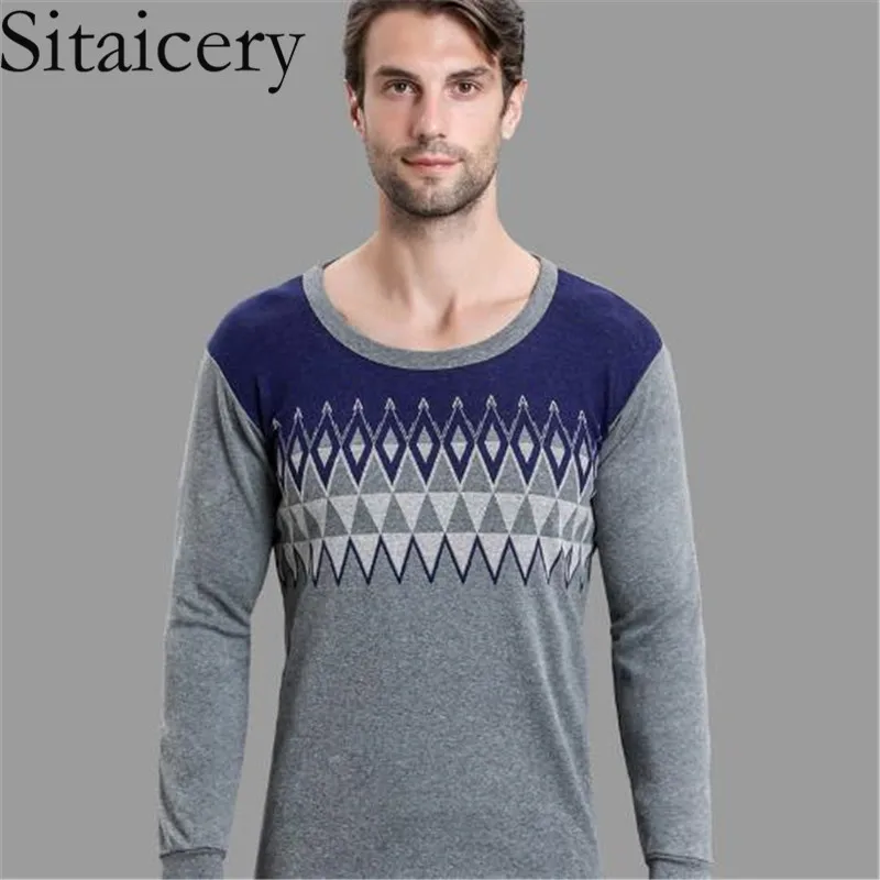 4 Sitaicery, комплекты термобелья для мужчин, зимнее термобелье, кальсоны, зимняя одежда, плотная термобелье, одноцветная одежда - Цвет: 4