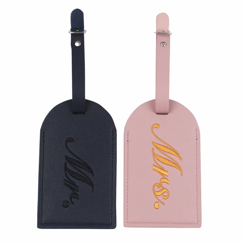 New Set Couple Mr Mrs Passport Cover Luggage Tag Couple wedding Passport Cover Case  Letter Travel Holder 4PCS/Set CH36LT51