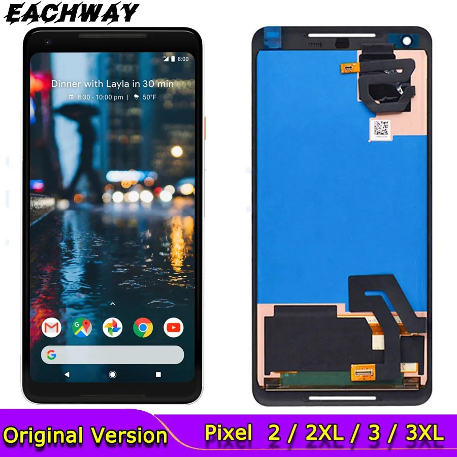 

Original Google Pixel 2XL LCD Pixel 3 3A 4 XL Display Touch Screen Digitizer Assembly Replace Pixel2 Google Pixel 2 Display