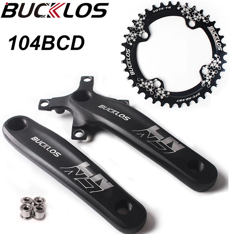 BUCKLOS 104BCD велосипедный кривошипный комплект 8/9/10/11 быстрая строчка 32-42T деталь для