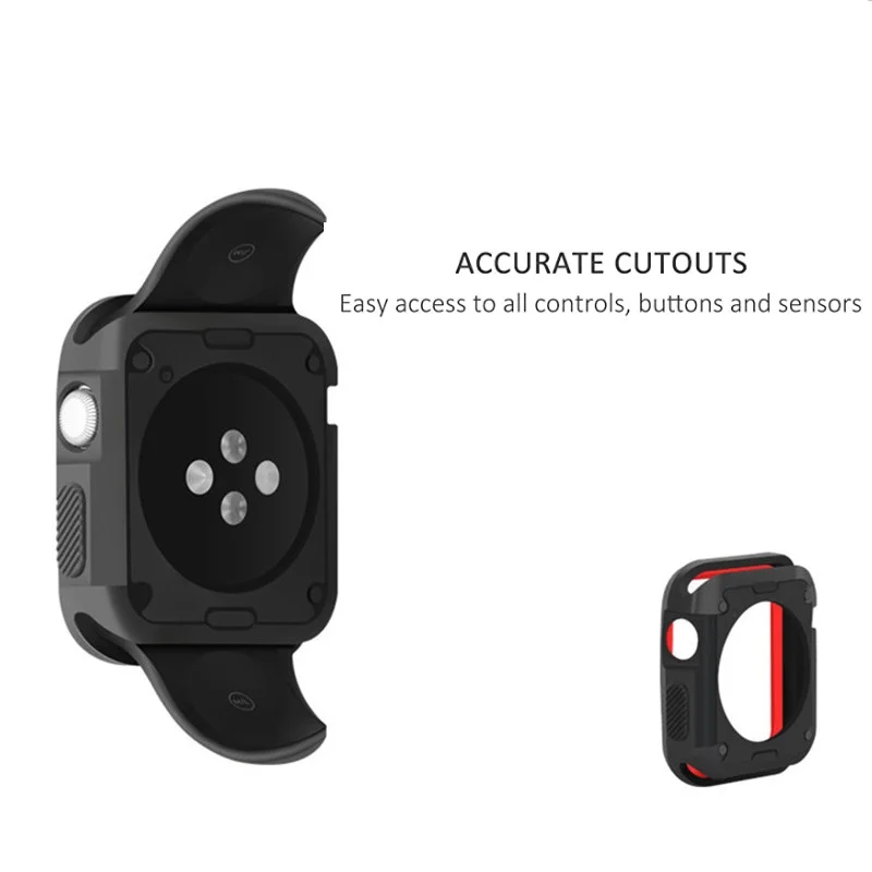 Protective Bumper For Apple Watch SE Series 6 7 Case 44mm 40mm 45mm 41mm Rugged Protector For Applewatch 5 4 iWatch 42mm 38mm