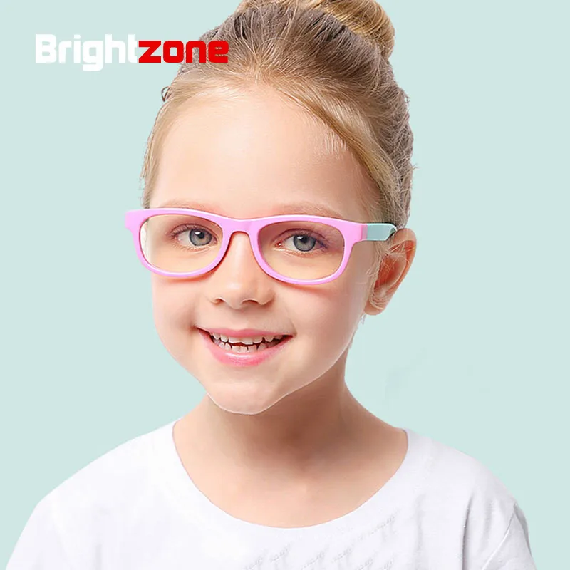 

Brightzone стандарт Blu-Ray светильник фильтр очки для детей, носки для мальчиков и девочек Овальный компьютер гибкие очки оправы для очков UV400 Oculos Garfas