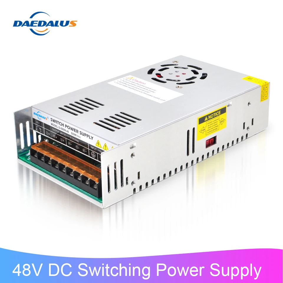 Импульсный источник питания Daedalus AC 110 В/220 В в DC 48 адаптер шпинделя с регулируемым