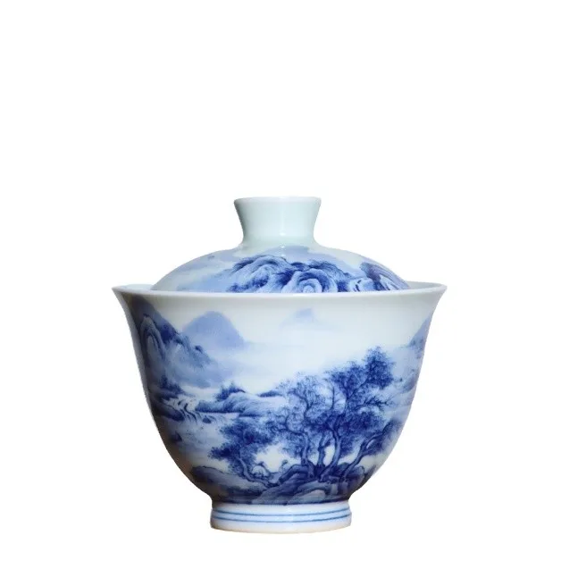 JingLin-Paisaje azul y blanco oculto, dos tueen, 100 cc-4